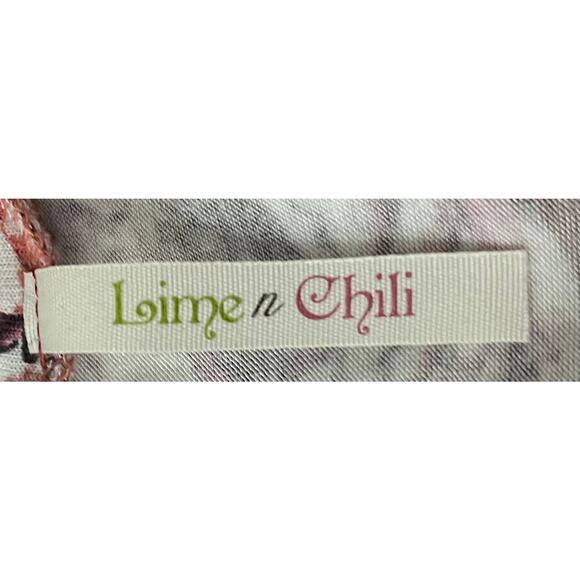 LIME N CHILI LONG SLEEVE, CUT OUT KEYHOLE NECK, WOMENS, L, BURNT ORANGE FLORAL - Picture 9 of 10